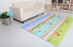 [2 in 1]Dual side play sound mat for toddl...